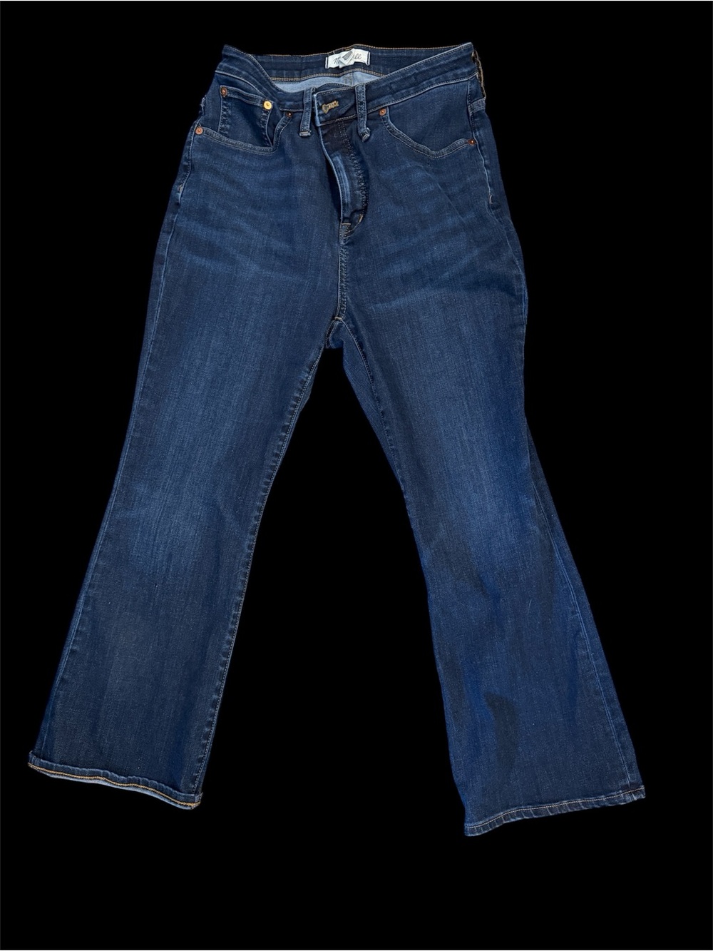 Madewell Women's Dark Jeans- Curvy Cali Demi boot size 29